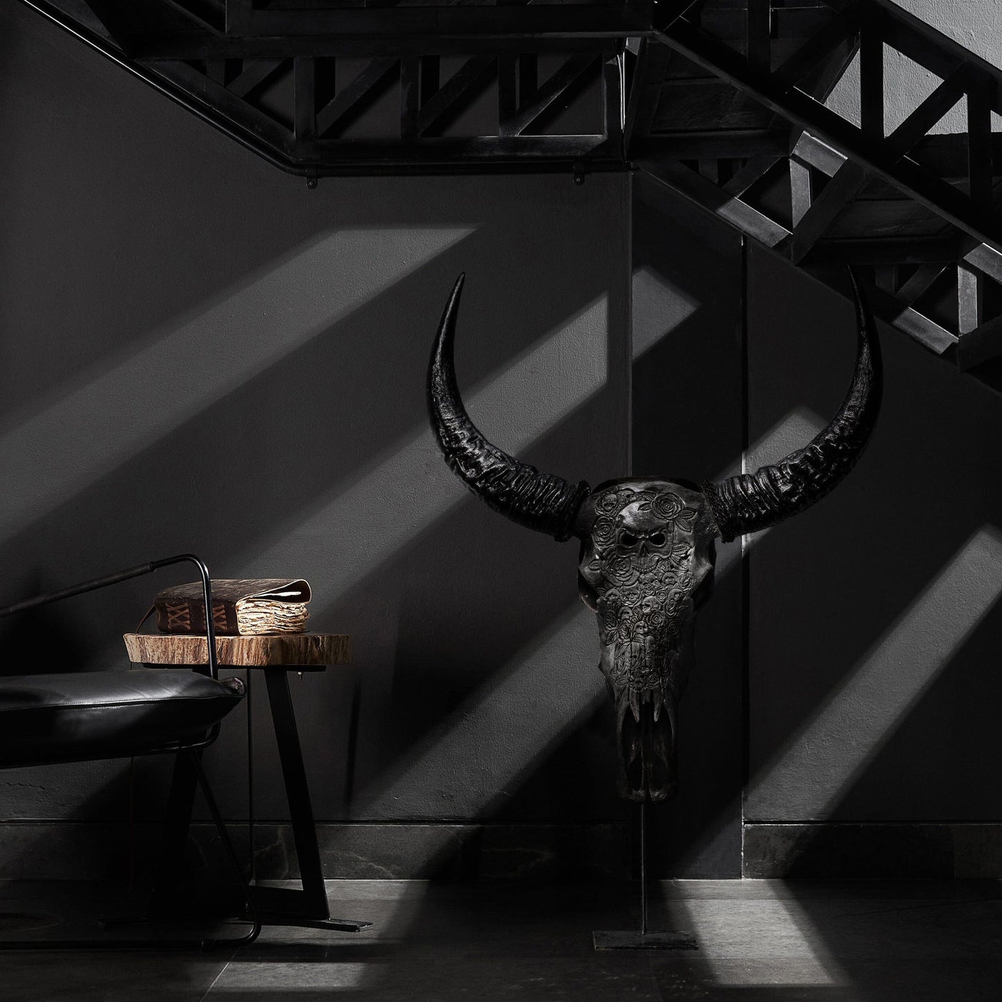 Hand-Carved Buffalo Skull | Thorn