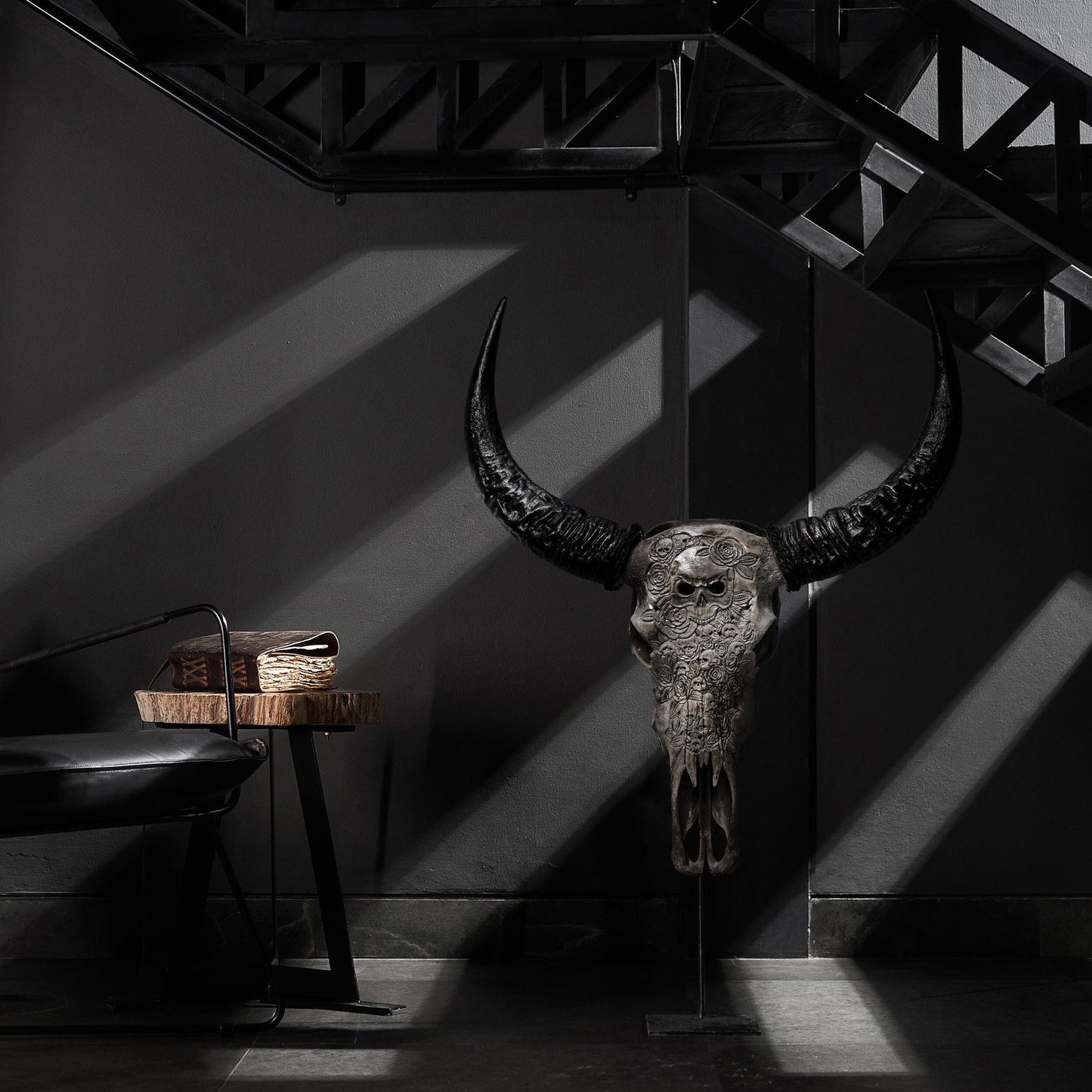 Hand-Carved Buffalo Skull | Thorn