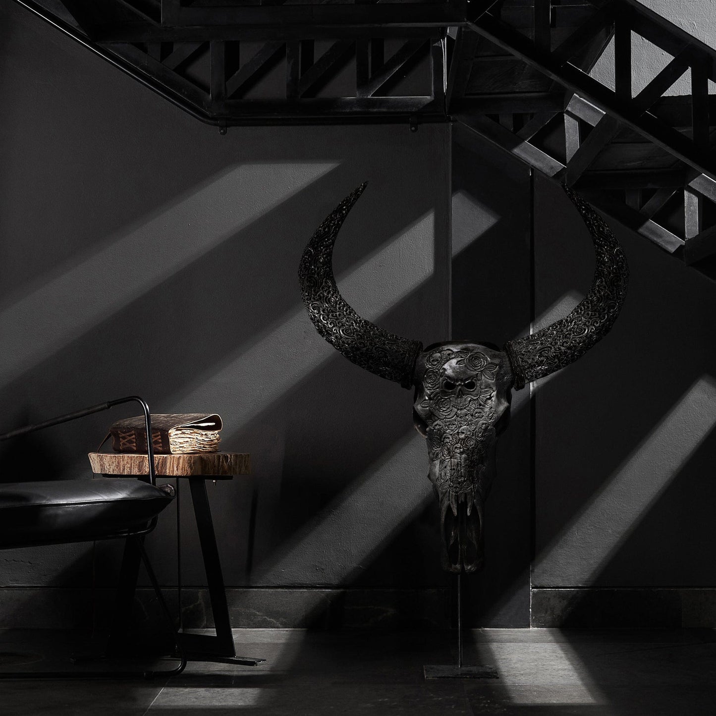 Hand-Carved Buffalo Skull | Thorn