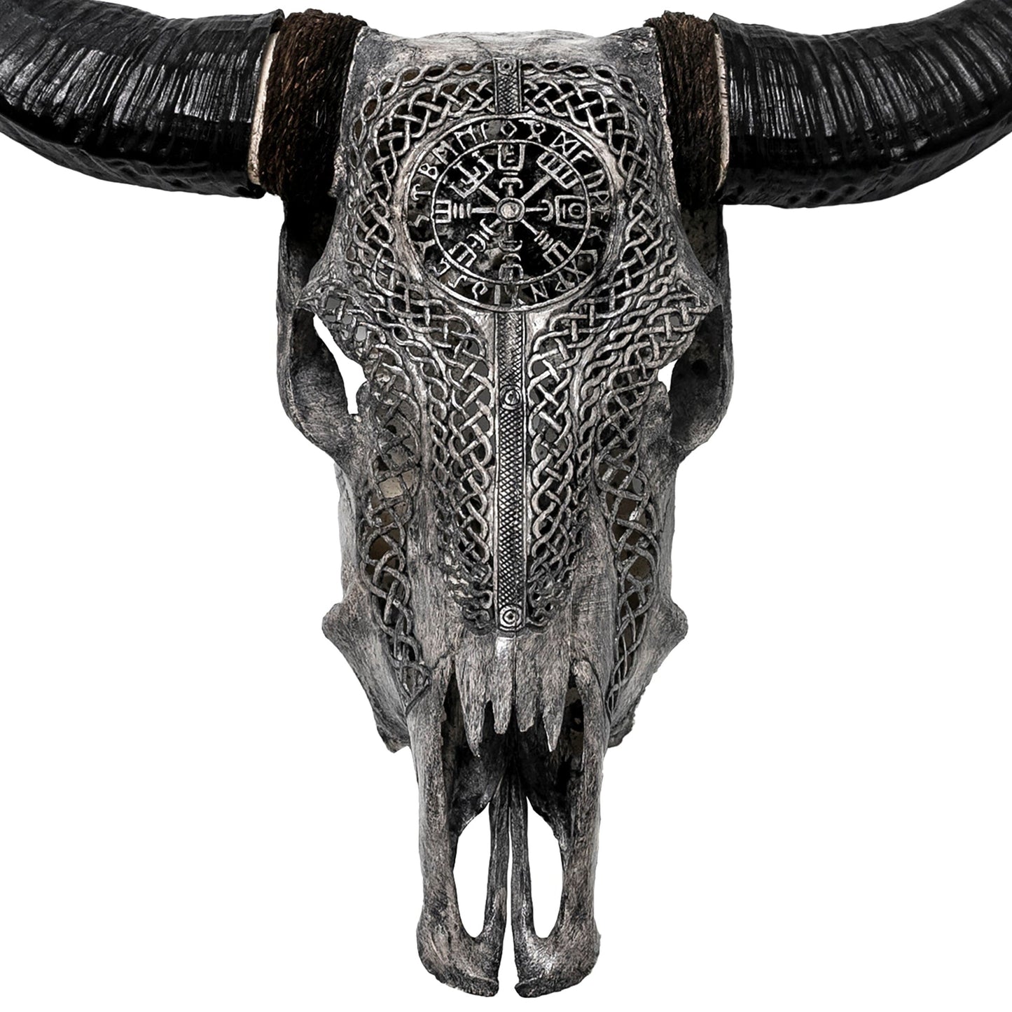 Hand-Carved Cow Skull | Vegvísir