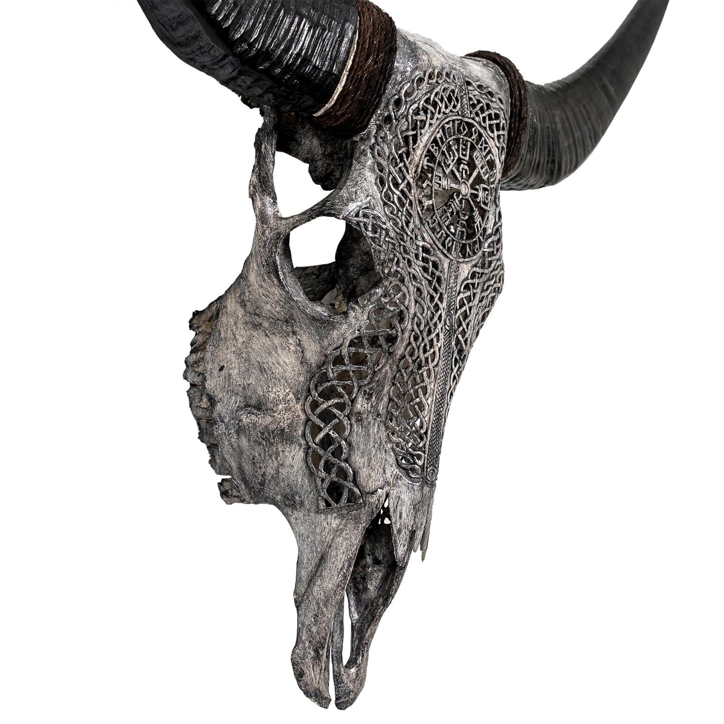 Hand-Carved Cow Skull | Vegvísir